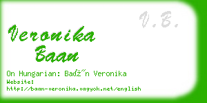 veronika baan business card